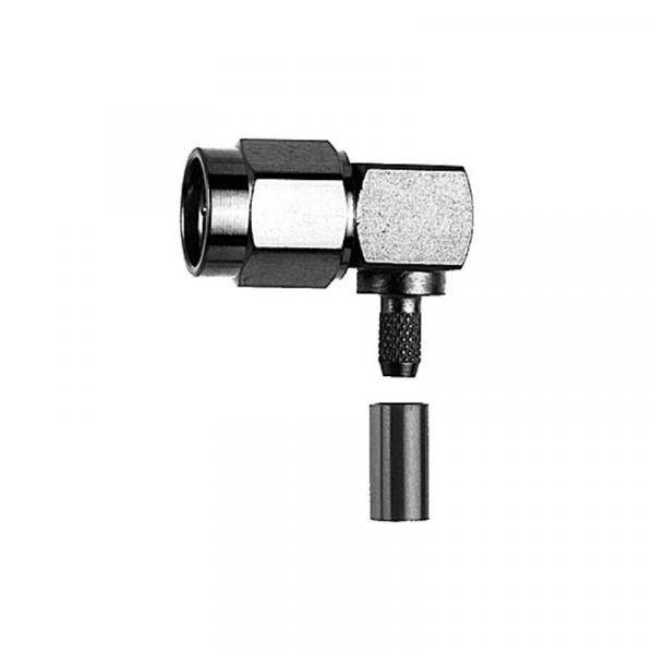 TelegÃ¤rtner SMA cavo connettore angolare a crimpare G05 C0405, G05 (RG-223/U), RG-142 B/U, 1.0/2.95 AF, nichel - 5 pezz-0