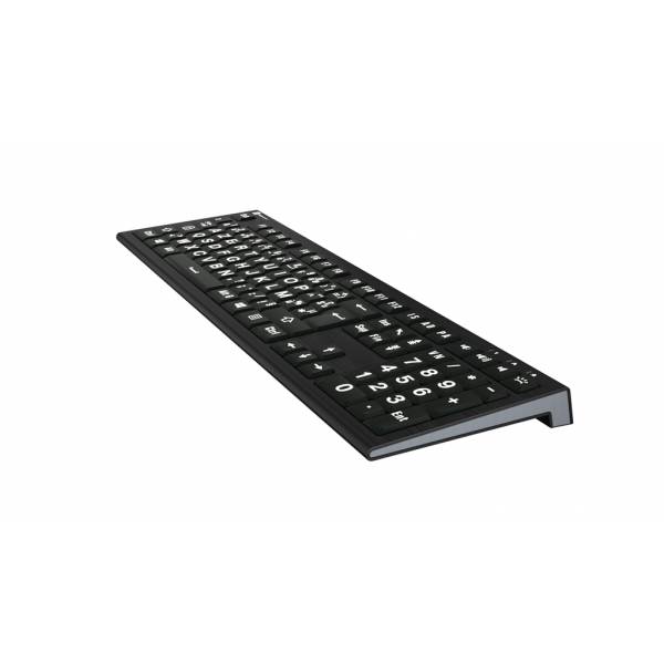 Logickeyboard LKB-LPWB-A2PC-FR tastiera USB AZERTY Francese Nero-1