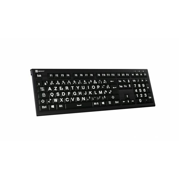 Logickeyboard LKB-LPWB-A2PC-FR tastiera USB AZERTY Francese Nero-2