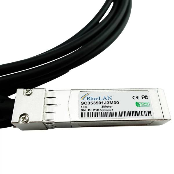 BlueOptics SP-CABLE-ADASFP+2M-BL cavo InfiniBand SFP+ Nero, Argento-1