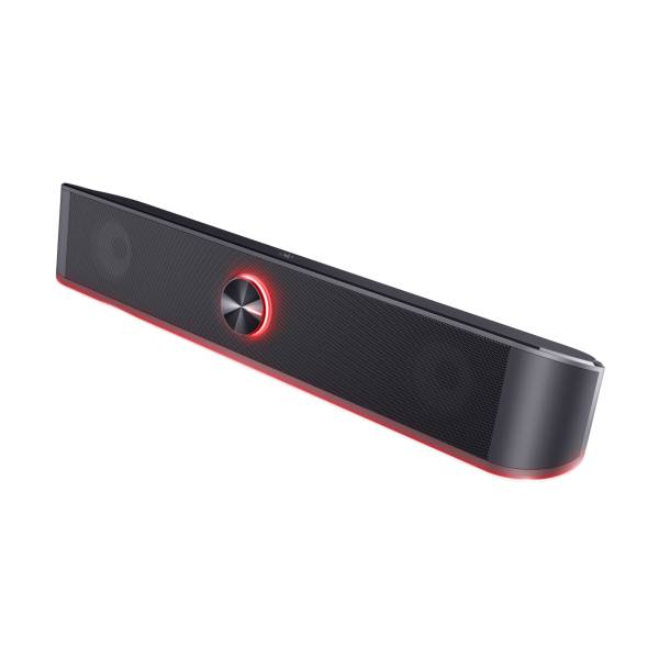 SOUNDBAR TRUST GXT619 THORNE 12W ILLUMINATA RGB LED REGOLABILE ALTOPARLANTI STEREO USB BLACK-2