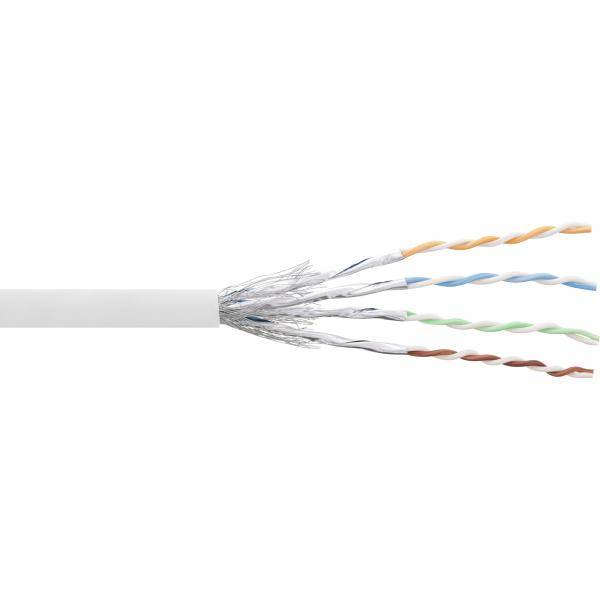 Cavo patch InLine Cat.6 S/FTP (PiMf) - bianco - AWG27 - PVC - CU - 100 m-0
