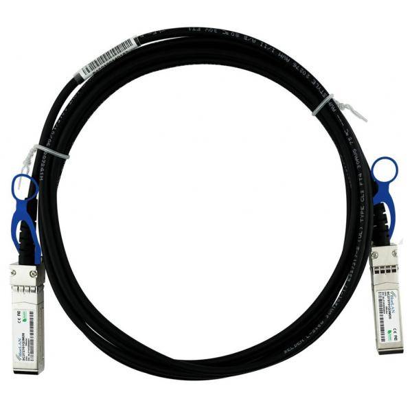 BlueOptics CBL-NTWK-0944-MS28C10M-BL cavo InfiniBand 1 m SFP28 Nero, Argento-0