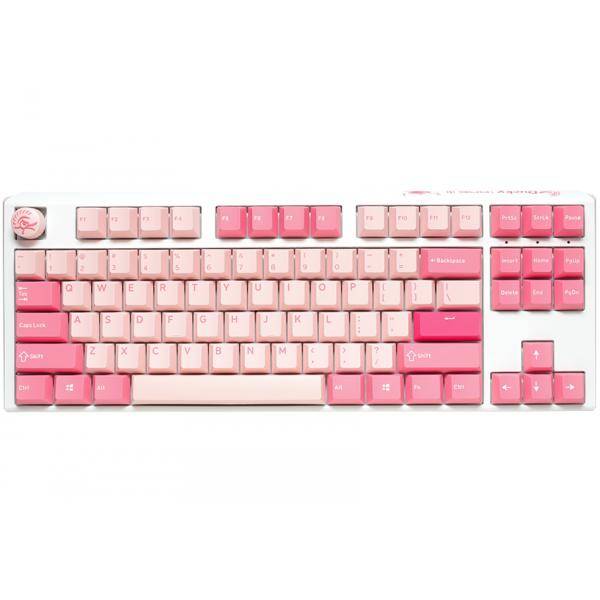 Ducky One 3 TKL Gossamer Pink Tastatur USB US Englisch Pink - Weiß (DKON2187-EUSPDGOWWPC2)-0