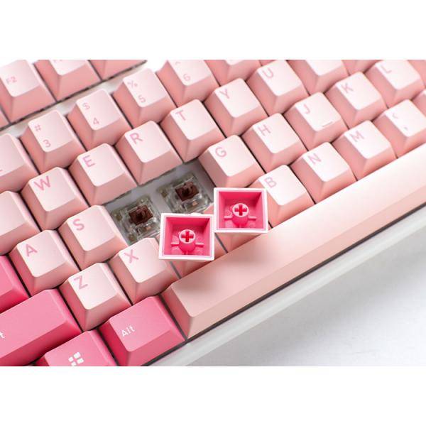 Ducky One 3 TKL Gossamer Pink Tastatur USB US Englisch Pink - Weiß (DKON2187-EUSPDGOWWPC2)-1