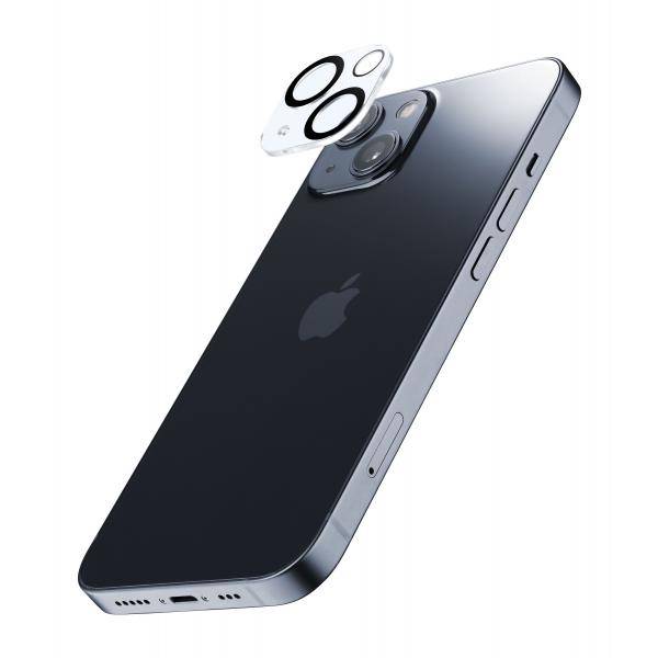 Cellularline Camera Lens Protection Vetro di protezione obiettivo Apple iPhone 15, iPhone 15 Plus 1 pz. CAMERALENSIPH15-1
