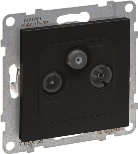 Legrand SEANO Enddose TV-R-SAT f. 765469 HD-TV in der Farbausführung Anthrazit 5 (765469)-0