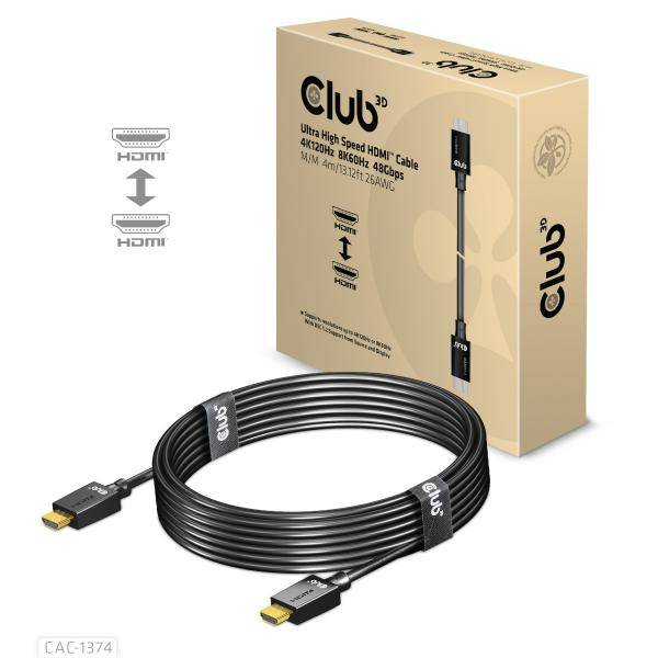 CLUB3D CAC-1374 cavo HDMI 4 m HDMI tipo A (Standard) Nero-1