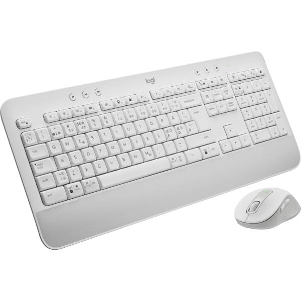 Logitech 920-011038 tastiera Mouse incluso Ufficio Bluetooth QWERTY Nordic Bianco (Logitech Signature MK650)-2