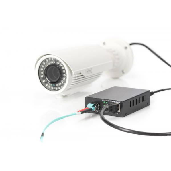 DIGITUS Gigabit PoE Medienkonverter, RJ45 / SFP, PSE-2