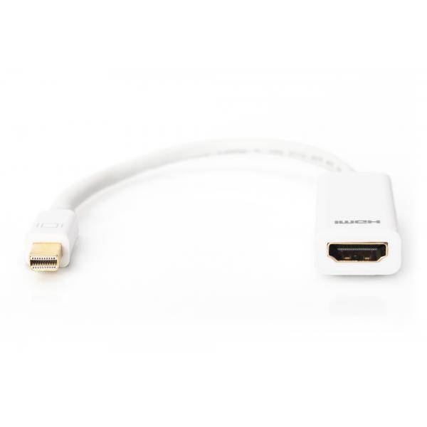 Digitus AK-340404-001-W DisplayPort / HDMI Adattatore [1x Spina Mini DisplayPort - 1x Presa HDMI] Bianco 15.00 cm-1