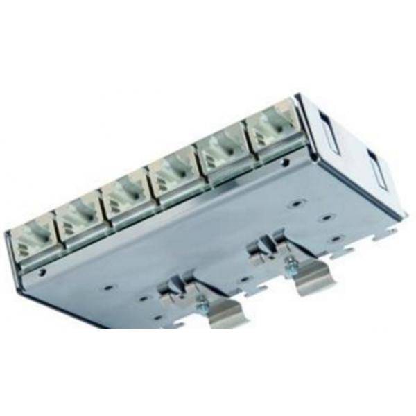 Telegrner Mini Distributore MPD6 -HS K Cat.6A - Box di distribuzione per assemblaggio affondato - Cat 6a - RJ -45 x 6-0
