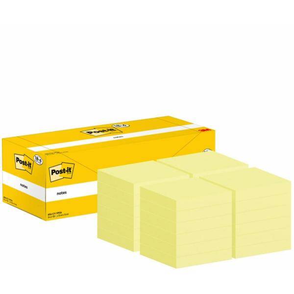 Post-It 654-CY-VP24 pouch autoadesiva Quadrato Giallo 100 fogli-2