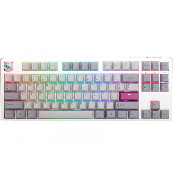 Ducky One 3 TKL Mist Grey Tastatur USB US Englisch Grau (DKON2187ST-EUSPDMIWHHC2)-0