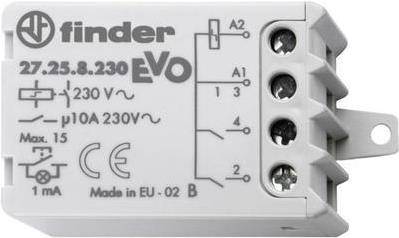 Relè a impulso Incasso Finder 27.26.8.230.0000 2 NA 230 V/AC 10 A 2300 VA 1 pz.