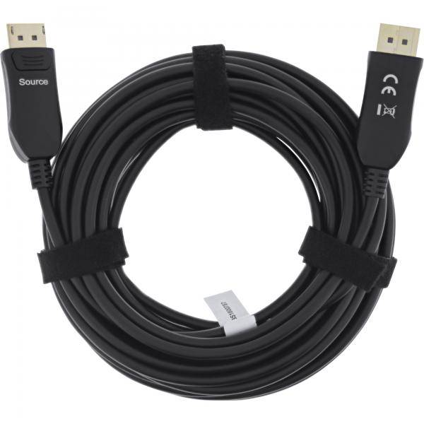 InLine DisplayPort 2.1 AOC Kabel - UHBR 13.5 - optisch - aktiv - schwarz - 25m-1