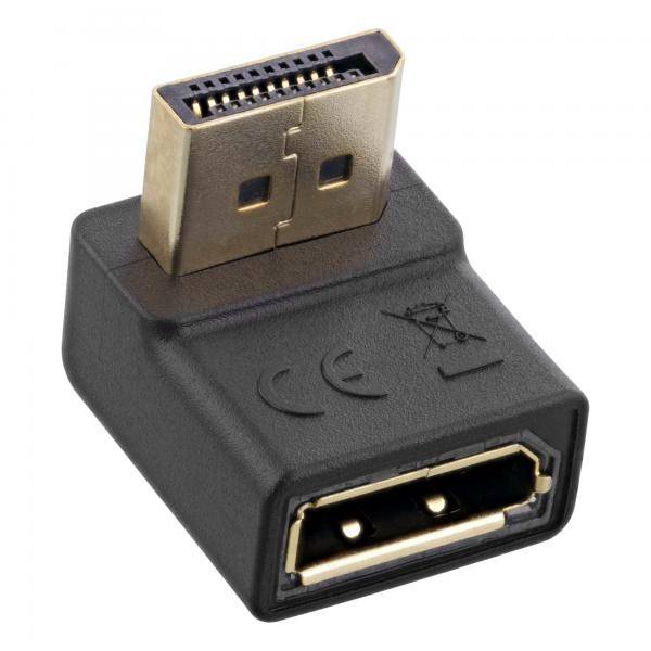 InLine DisplayPort Adapter - DisplayPort Stecker / Buchse - nach unten gewinkelt-0