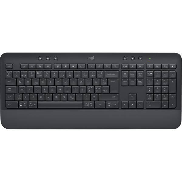 Logitech Signature K650 tastiera RF senza fili + Bluetooth QWERTY Danese, Finlandese, Nordic, Svedese Grafite-0