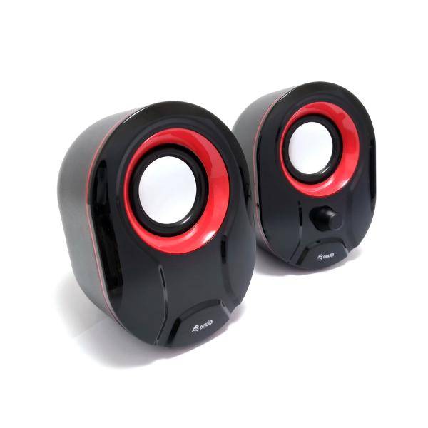 Conceptronic Mini Speaker Usb 2.0 3W Nero-Rosso Cablato-1