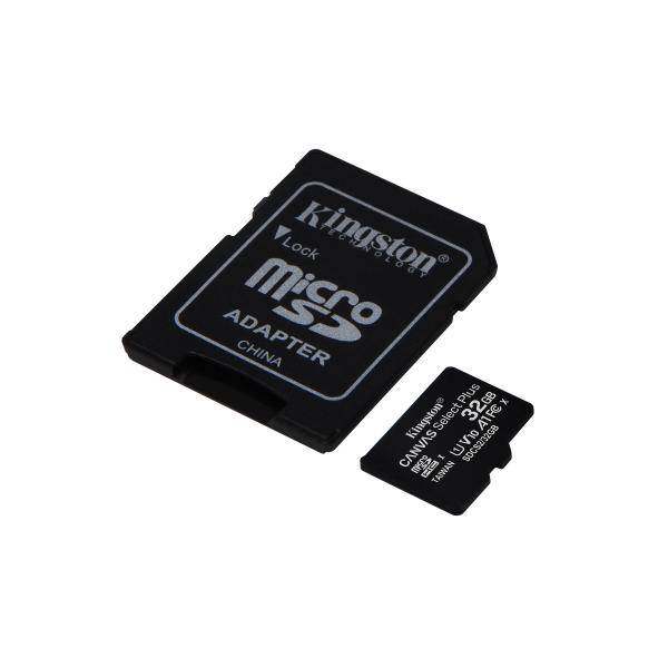 Kingston SDCS2/32GB Scheda microSDHC 32 GB Class 10 incl. Adattatore SD-2