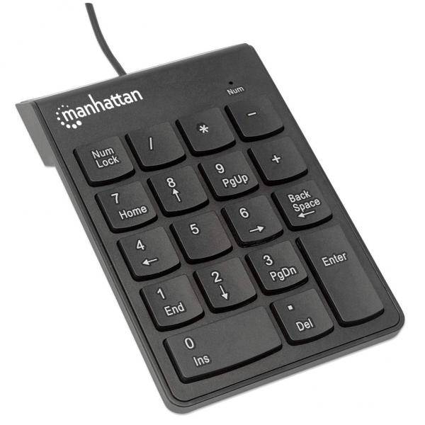 Manhattan 176354 USB Tastierino numerico Nero-1