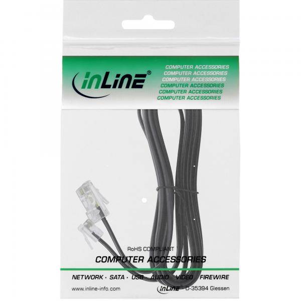 Cavo modulare InLine - spina/spina da RJ45 a RJ11 - 4 fili - 3 m-1