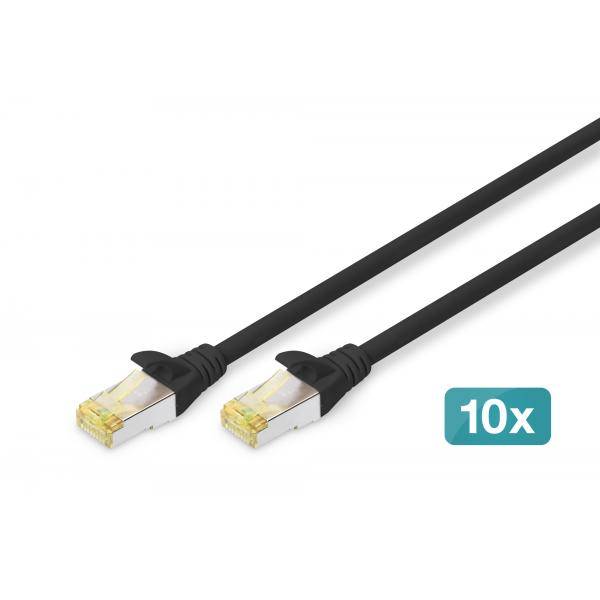 DIGITUS CAT 6A S/FTP Patchkabel, 10 Stück-0