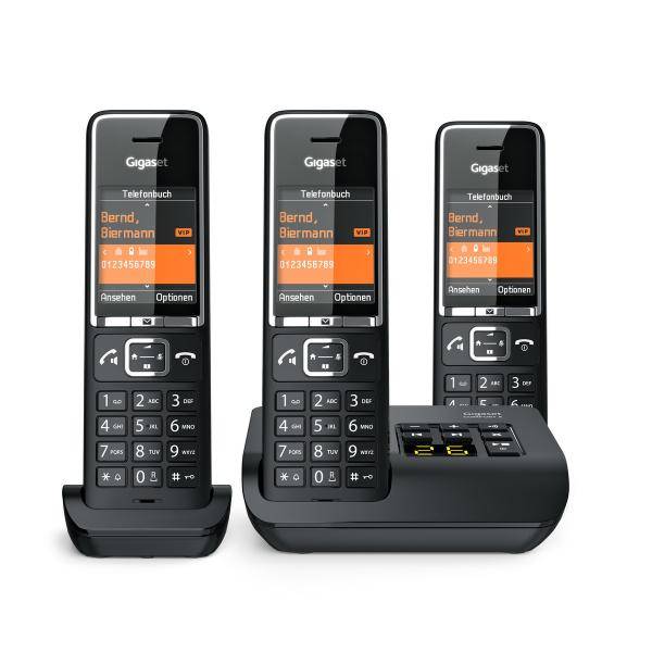 Gigaset COMFORT 550A Telefono analogico Identificatore di chiamata Nero-2