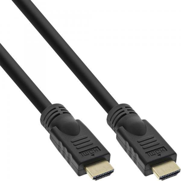 InLine HiD HDMI Kabel - HDMI-HS mit Eth. - Premium - 4K2K - ST / ST - gold - 20m-0