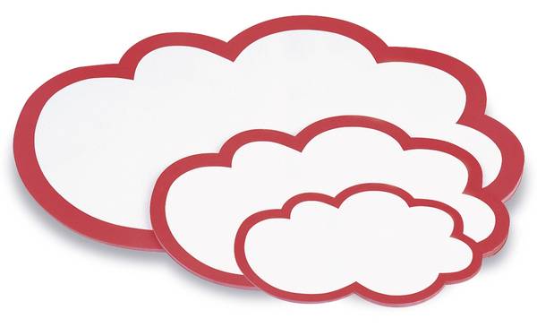 Biglietti da presentazione magnetoplan 61,0 x 37,0 cm bianco/rosso
