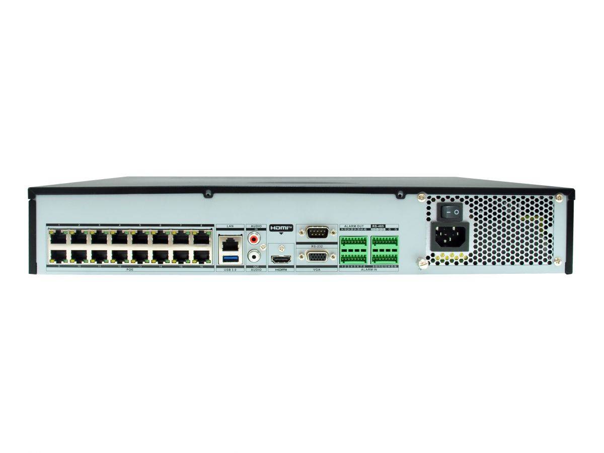 LevelOne NVR-0411 4-Kanal Netzwerk Videorek. PoE H.265 10TB (NVR-0411)-2