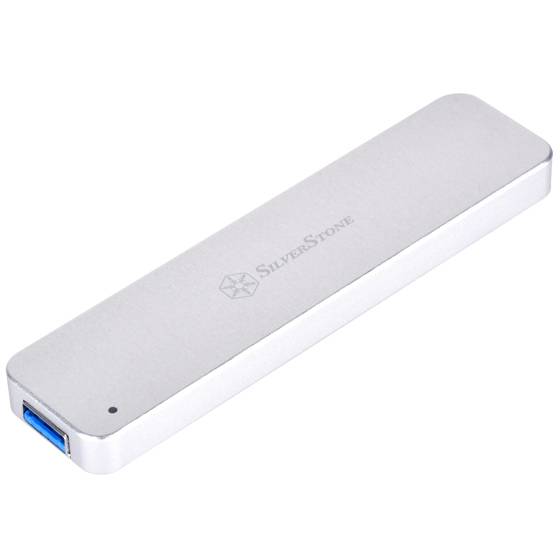 SilverStone Mobile Series MS09 - Speichergehäuse - M.2 Card - USB 3,1 (Gen 2) - Silber (SST-MS09S)-3