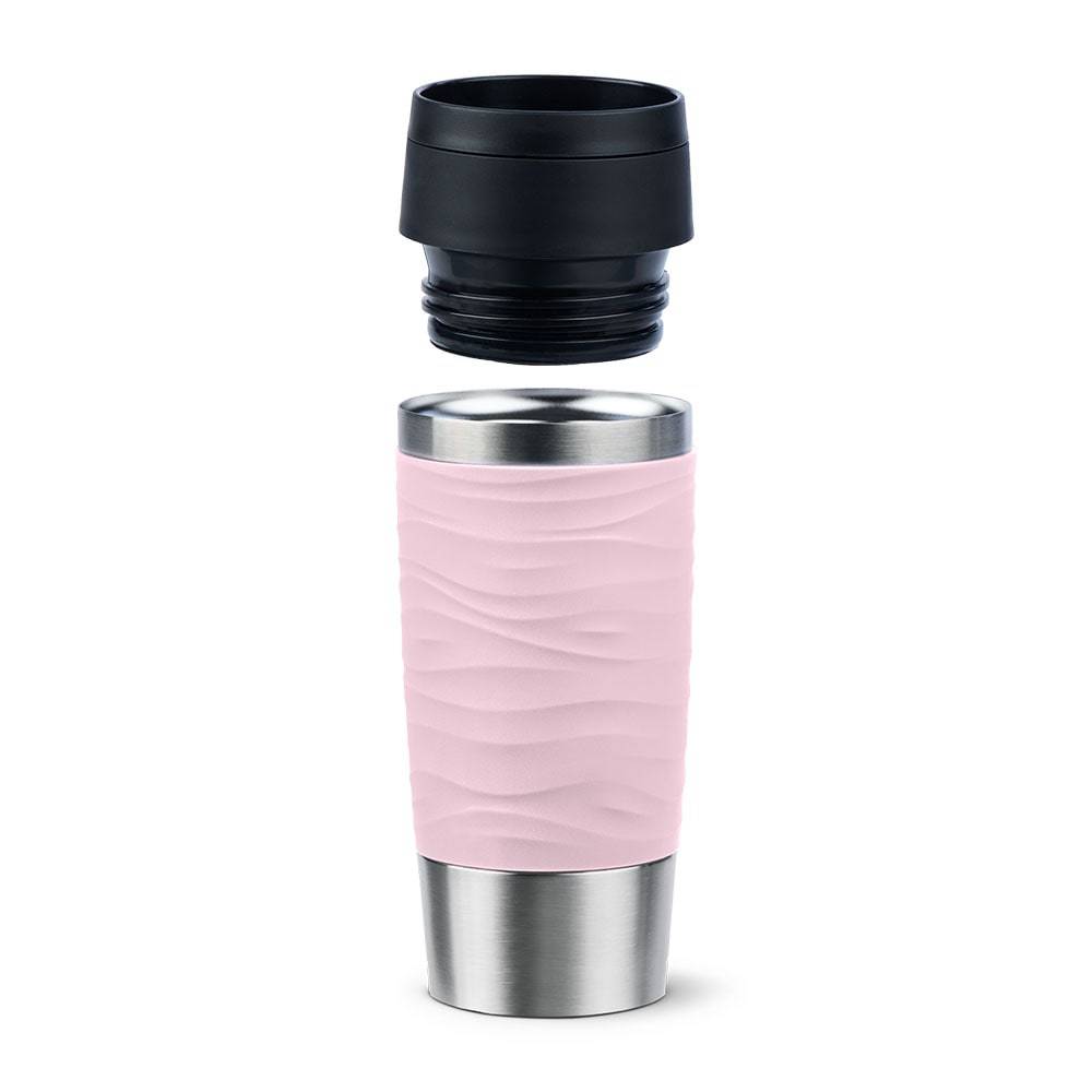 TAZZA DA VIAGGIO Tazza termica Waves rosa chiaro-3