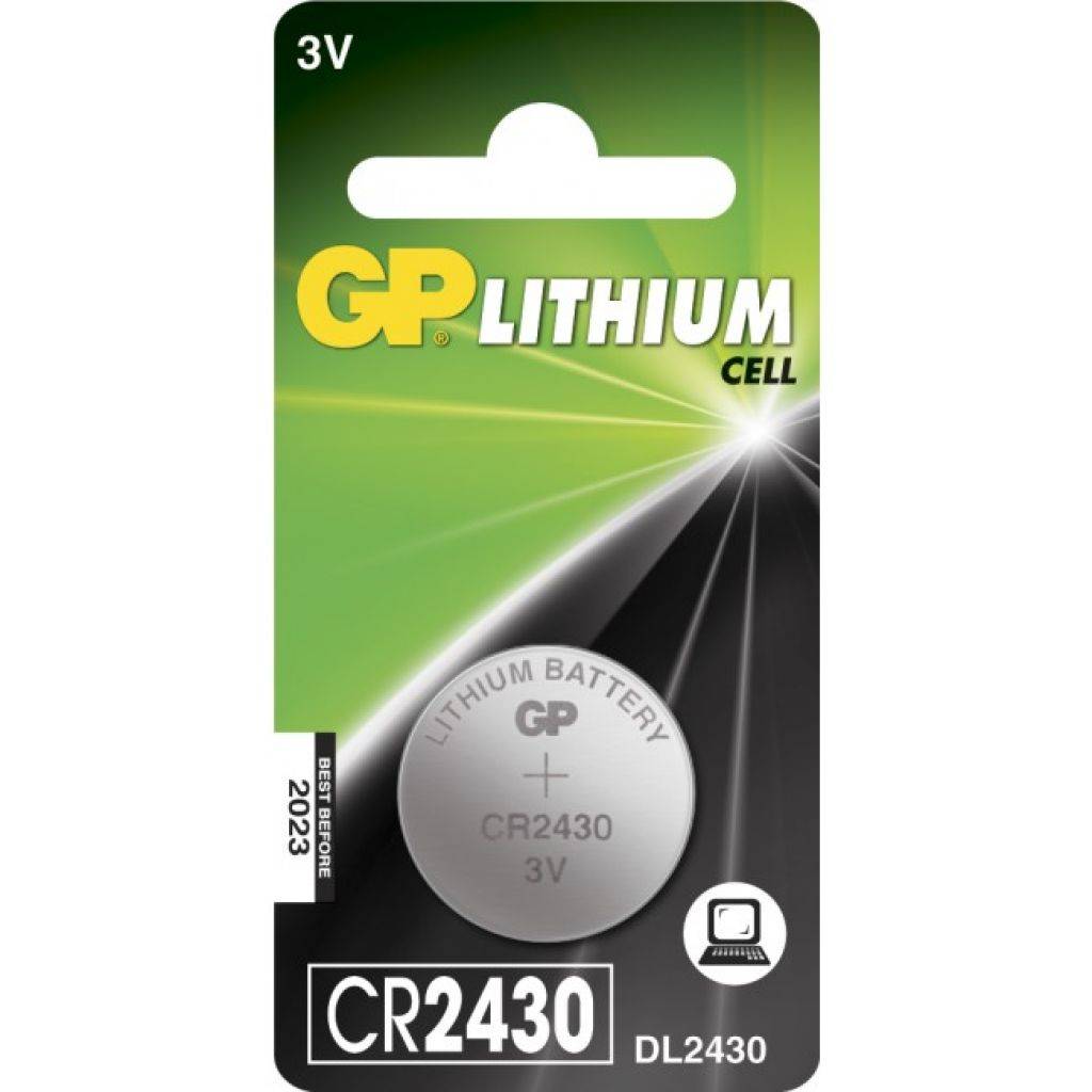 GP Battery Batteria al Litio a Bottone 3V CR2430 (Blister 1 Pezzo)-0