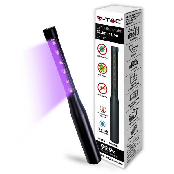 V-TAC Lampada Germicida UV Portatile