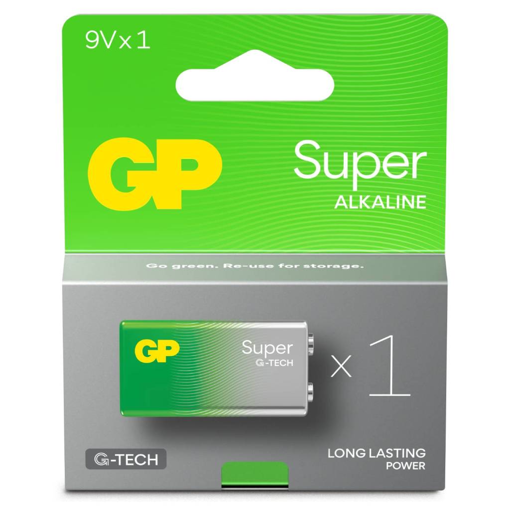 GP Battery Batteria Super Alcalina 9V / 1604A / 6LF22-0
