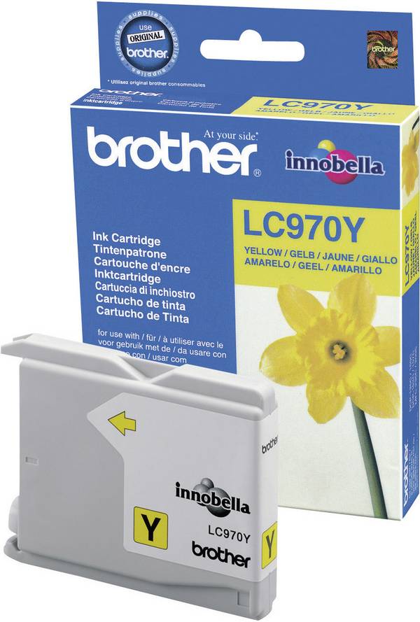 Brother Tintenpatrone LC-970Y, gelb (300 Seiten)