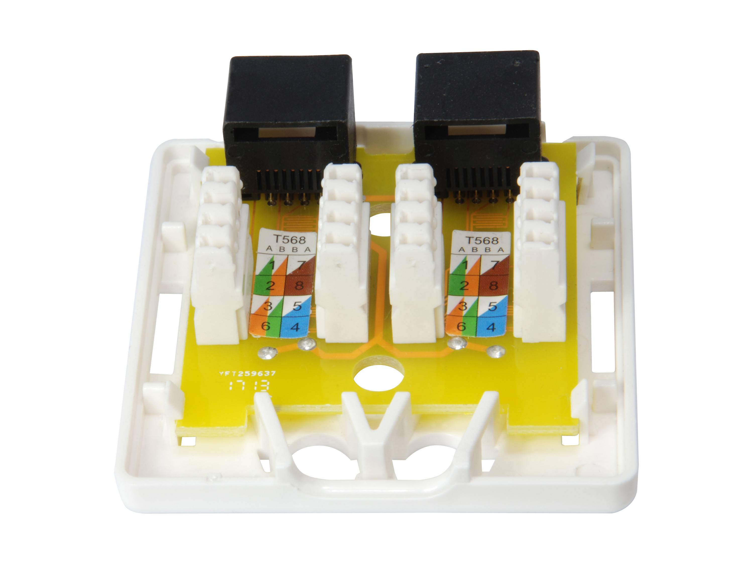 Equip 235214 cassetta di scarico RJ-45 Bianco-1