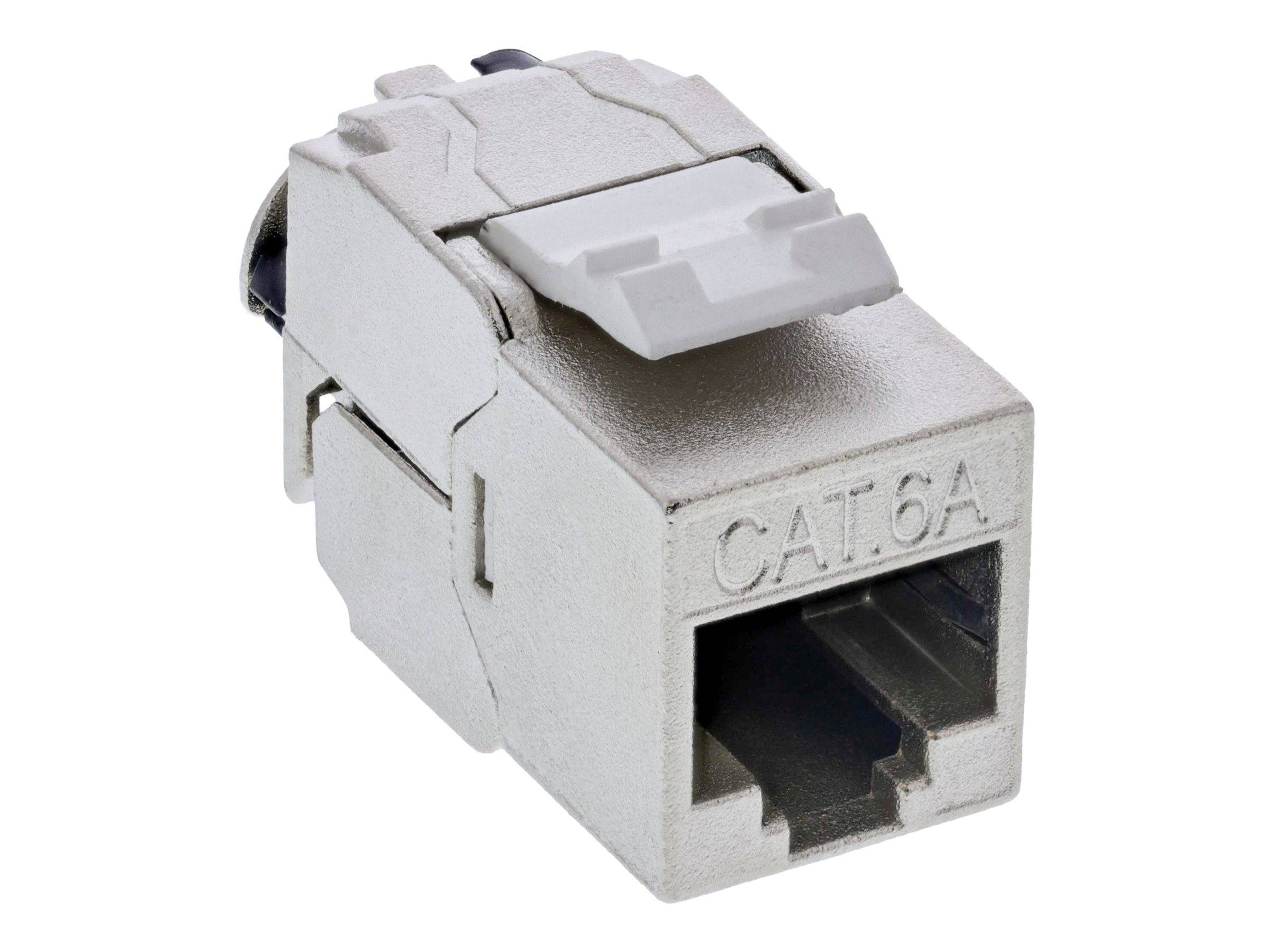 24er Bulk-Pack InLineÆ Keystone RJ45 Buchse Slim, SNAP-In, Cat.6A, integrierter Kabelbinder (B-76202P)-4