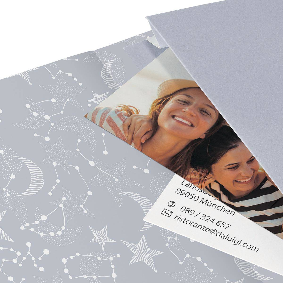 sigel Notizbuch Jolie Beauty "Cosmic Fantasy Black", DIN A5 135 x 203 mm, liniert, 80 g/qm weißes Papier, Hardcover - 1-1