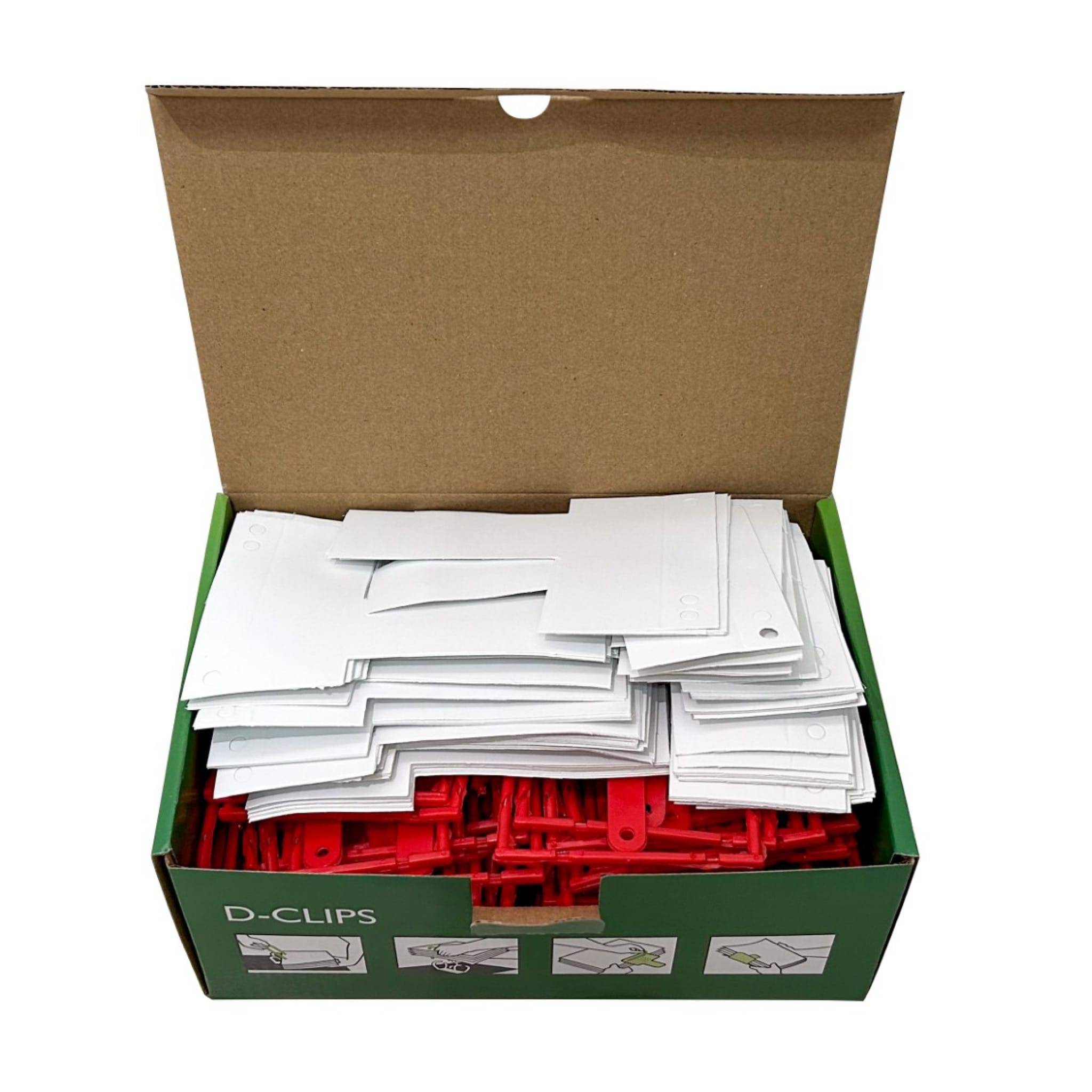 Clip fermafogli Q-Connect rosso passo 8 cm conf. 100 pezzi - KF02281-1