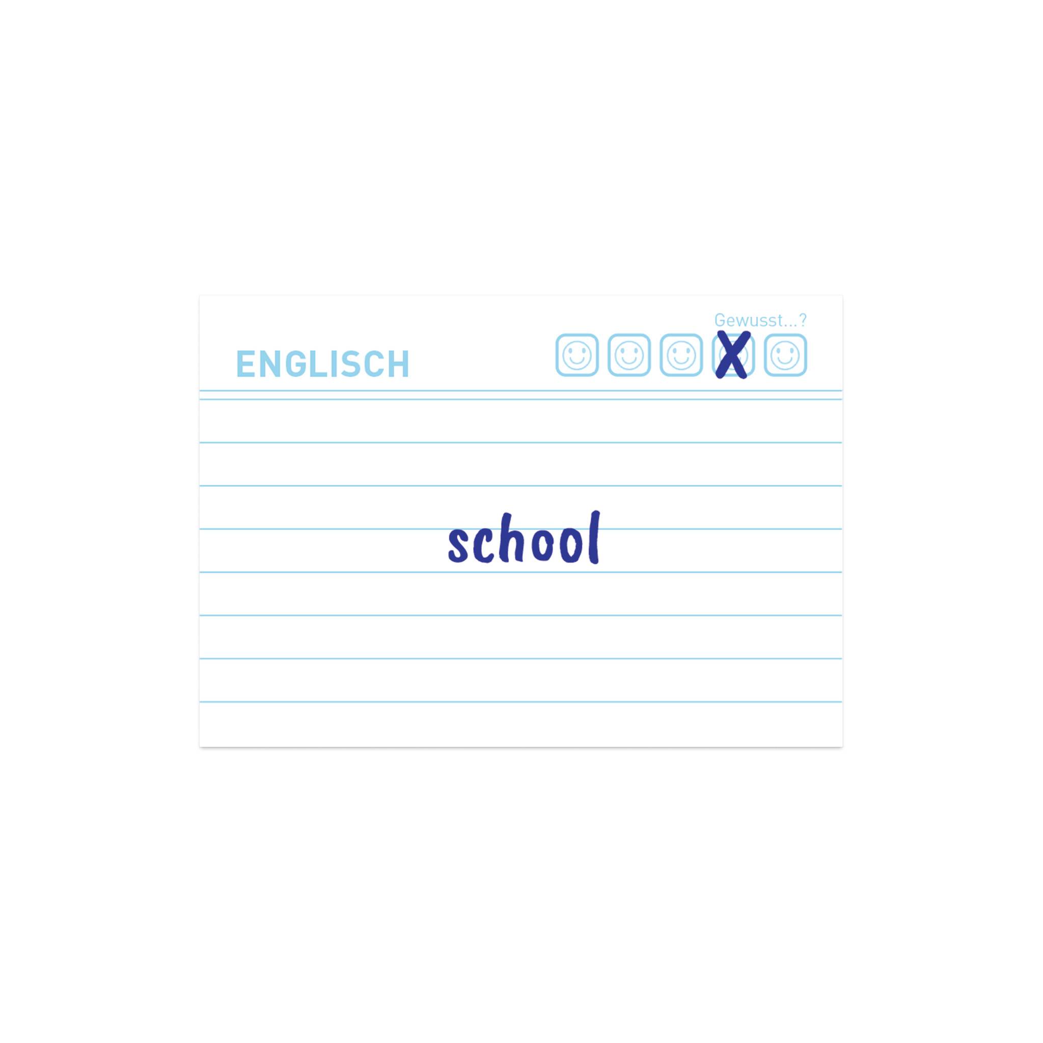 Herlitz Karteikarte A8 Vokabeln liniert weiß Blauer Engel 100er (50041152)-2