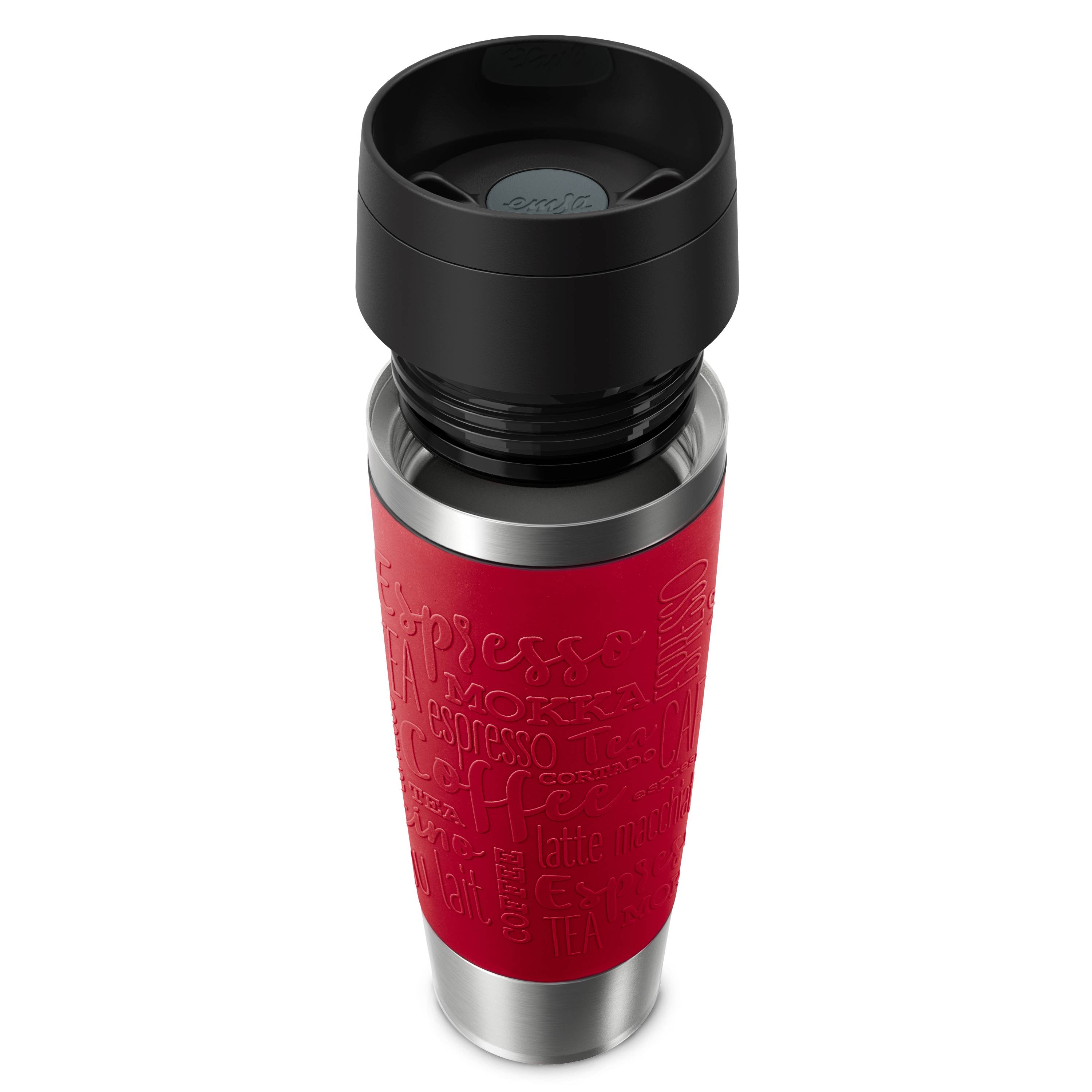 TAVERE MUGLE CLASSE GRANDE THERMO TERMO ACCIAIO INDLESSO ROSSO DELLE-2