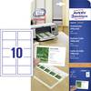 Avery-Zweckform C32011-25 Biglietti da visita stampabili, bordi lisci 85 x 54 mm Bianco 250 pz. Formato carta: DIN A4