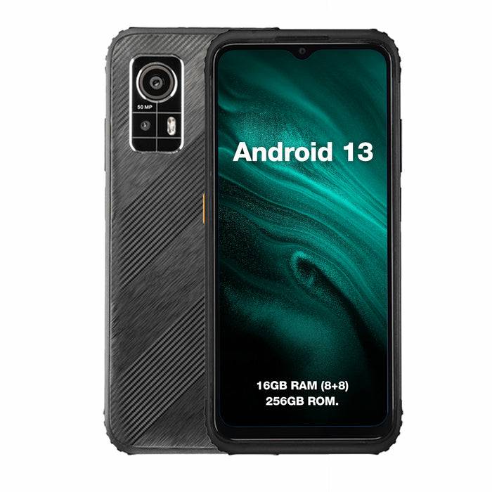 Agm h6 16,7 cm (6.56\) dual sim ibrida android 13 4g usb tipo-c 8 gb 256 gb 4900 mah nero-2