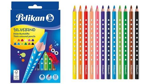 Pelikan 700610 Pencil colorato nero - Brown - Grn - Red - Violet - Giallo 6 ripido (E) (700610)-0