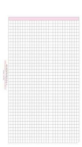 AVERY Zweckform CHRONOPLAN Karo Blatt, Midi, 25 Blatt 80 g-qm, Formular für Zeitplaner Midi (50330)-2