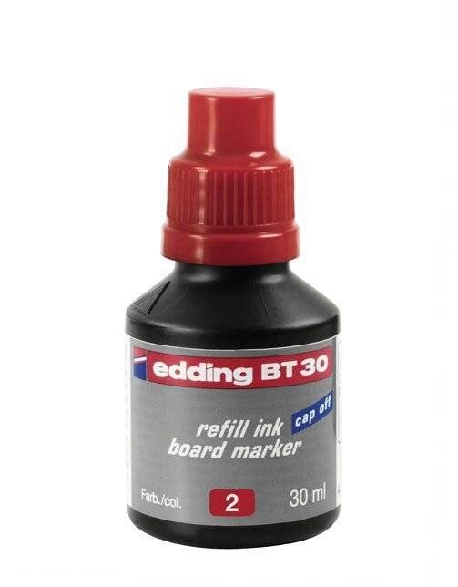 Inchiostro di ricarica edding BT 30 - per pennarelli per lavagne 30 ml rosso (4-BT30002)-3