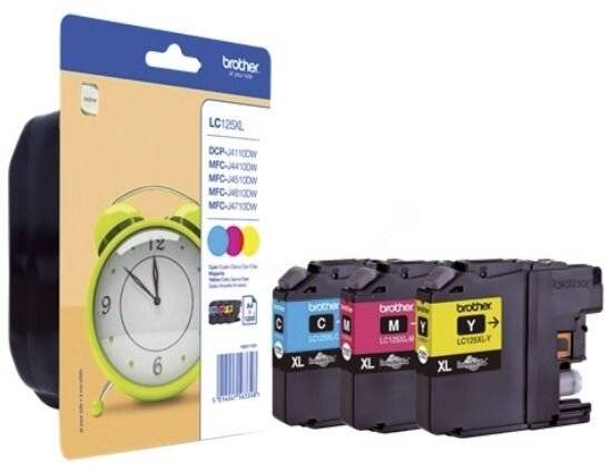 Brother Cartuccia LC-125XL Originale Imballo multiplo Ciano, Magenta, Giallo LC125XLRBWBPDR-2
