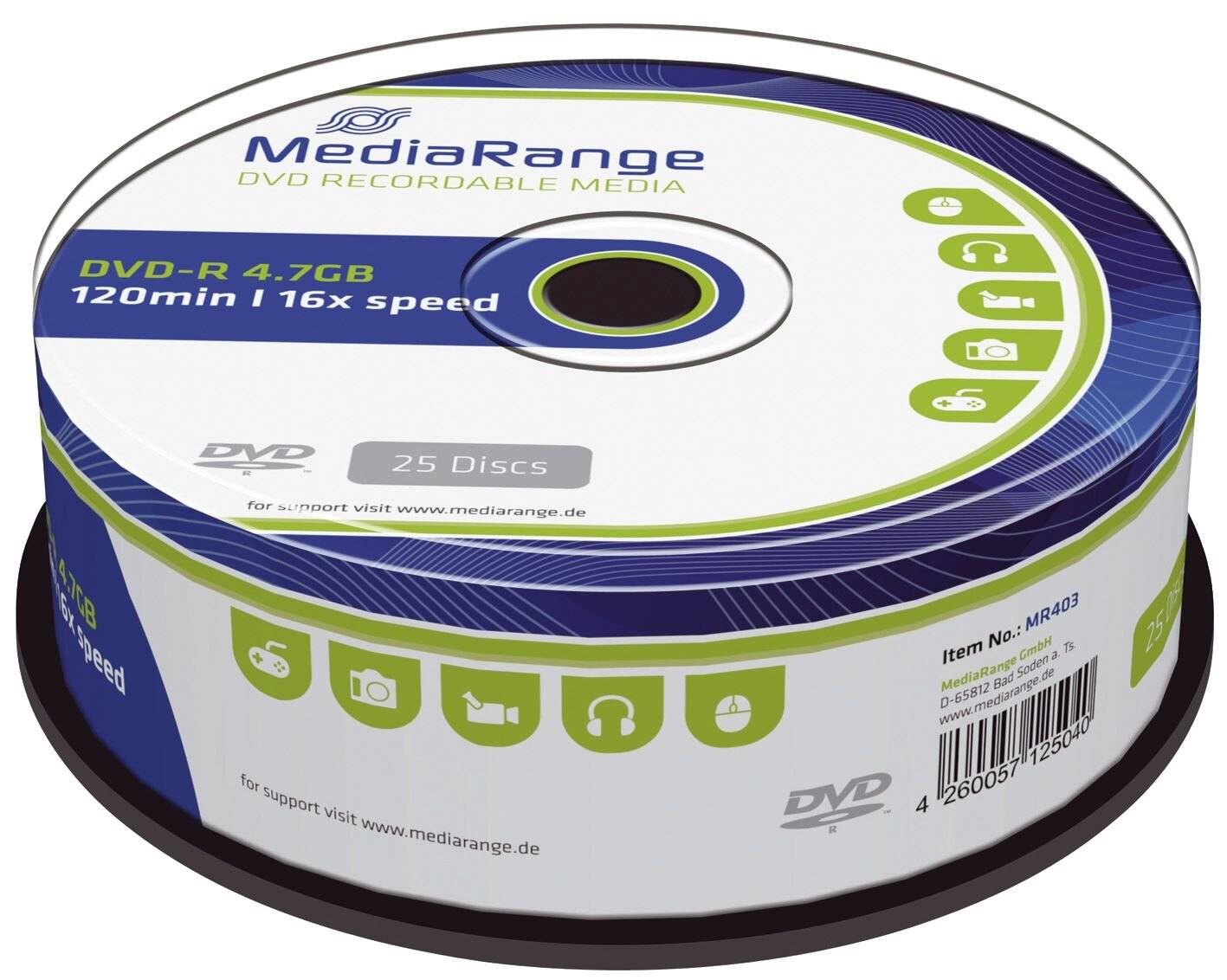 MediaRange DVD-R 4,7 GB (16fach, 25 Stück) (MR403)-3